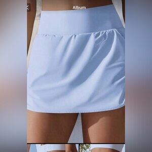 SHEIN Light Blue Mini Skirt